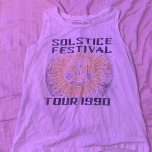 womens graphic sleeveless non-crop tank top